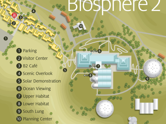 Biosphere 2 Map of the Grounds