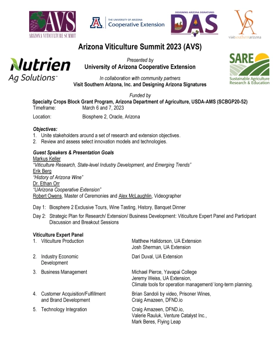At a glance one page agenda with partners and sponsors.