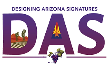 Designing Arizona Signatures logo for front page